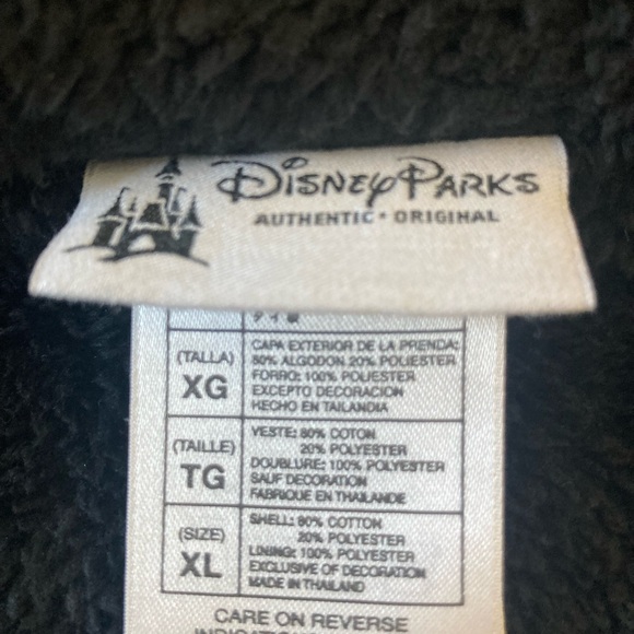 Official Disney Grumpy Character Fleece Lined Zip-up Hoodie Sweatshirt Size - Picture 7 of 9